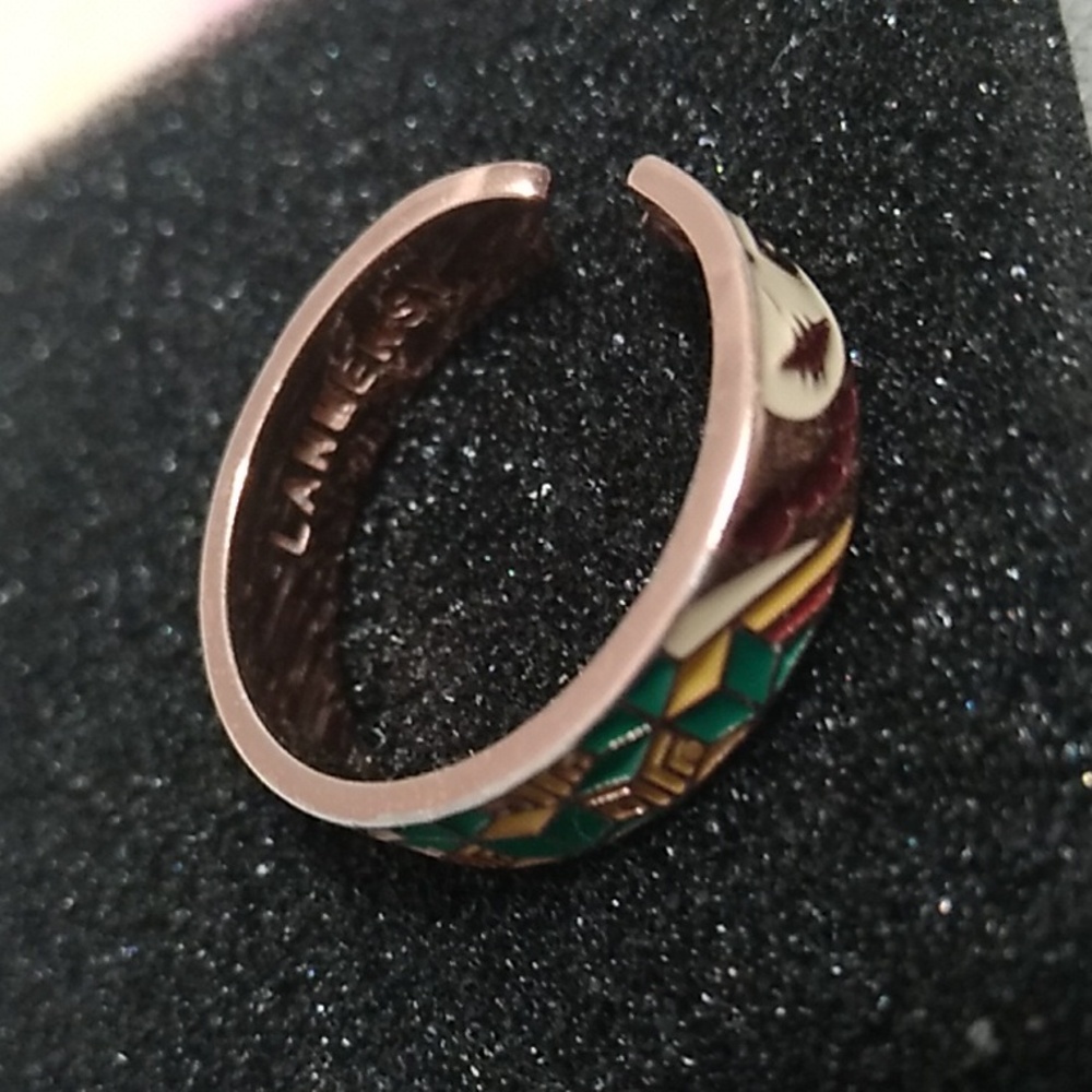 LANMENSY Demon Slayer Anime Ring 18kt Rose Gold Over 925 Sterling Silver Sz.7 - Picture 5 of 12